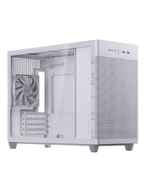 Asus Prime AP201 Gaming Case w/ Tempered Glass Window  Micro ATX  USB-C  Tool-free Panels  338mm GPU & 360mm Radiator Support  White