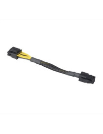Akasa 4-pin to 8-pin ATX PSU Adapter Cable  Black Mesh Sleeve