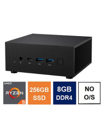 Spire Mini PC  Asus PN52 Case  Ryzen 5 5600H  8GB 3200MHz  256GB SSD  2.5G LAN  Wi-Fi 6E  HDMI  DP  USB-C  VESA Mountable  No Operating System
