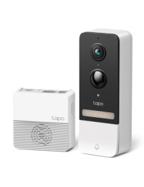 TP-LINK (TAPO D230S1) Smart Battery 2K 5MP Video Doorbell Kit w/ Hub  Night Vision  Ultra-Wide FOV  AI Detection & Notification  Anti-theft