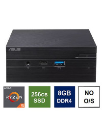 Spire Mini PC  Asus PN51-S1 Case  Ryzen 5 5500U  8GB 3200MHz  512GB SSD  HDMI  DP  USB-C  2.5G LAN  Wi-Fi6  VESA Mountable  No Operating System