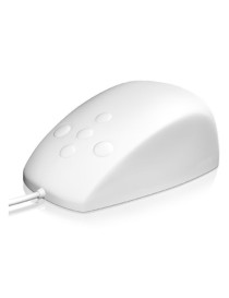 Icy Box Keysonic (KSM-3020M-W) Waterproof Silicone Mouse  IP68  Dust Proof  Buttons for Scrolling  White