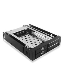 Icy Box (IB-2227STS) Mobile Rack for 2x HDD/SSD into 1x 3.5“ Bay  Lockable  Hot Swap  LED Indicator