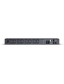 CyberPower PDU41004 Switched Power Distribution Unit  1U Rackmount  1x IEC C14 Input  8 Outlets  Real-Time Local/Remote Monitoring & Switching  LCD Display