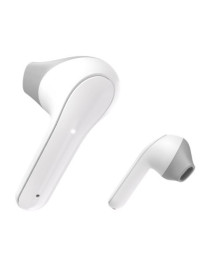 Hama Freedom Light Bluetooth Earbuds with Microphone  Touch Control  Voice Control  Charging/Carry Case Included  White