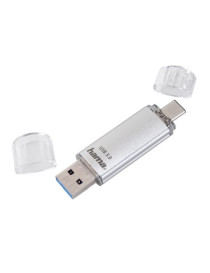 Hama C-Laeta 32GB USB-A/USB-C Memory Pen  Metal Casing  OTG  40 MB/s
