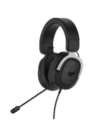 Asus TUF Gaming H3 7.1 Gaming Headset  3.5mm Jack  Boom Mic  Surround Sound  Deep Bass  Fast-cooling Ear Cushions  Silver