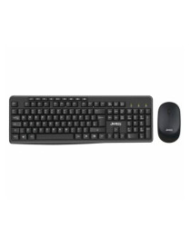 Jedel WS770 Wireless Desktop Kit  Multimedia Keyboard  1600 DPI Mouse  Black