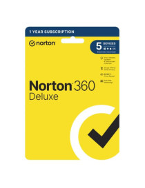 Norton 360 Deluxe 1x 5 Device  1 Year Retail Licence - 50GB Cloud Storage - PC  Mac  iOS & Android *Non-enrolment*