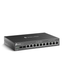 TP-LINK (ER7212PC) Omada 3-in-1 Gigabit VPN Router - Router + PoE Switch + Omada Controller  12 Ports  Up to 4x WAN