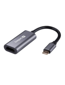 Sandberg USB-C Male to HDMI Female Converter  Aluminium Case  5 Year Warranty