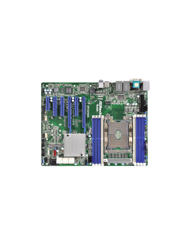 Asrock Rack EPC621D8A Server Board  Intel C621  S 3647  ATX  Supports Scalable CPUs  VGA  13 x SATA  Quad LAN  IPMI