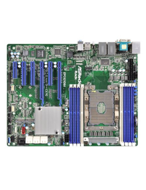 Asrock Rack EPC621D8A Server Board  Intel C621  S 3647  ATX  Supports Scalable CPUs  VGA  13 x SATA  Quad LAN  IPMI