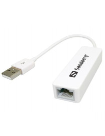 Sandberg (113-78) USB 2.0 to 10/100 Ethernet Network Adapter  5 Year Warranty