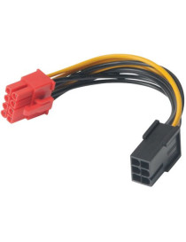 Akasa PCIe 6-pin to PCIe 2.0 8-pin  Adapter Cable  10cm