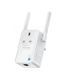 TP-LINK (TL-WA860RE) 300Mbps Wall-Plug Wifi Range Extender  AC Passthrough  1 LAN