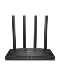 TP-LINK (Archer C6)  AC1200 (867+300) Wireless Dual Band GB Cable Router  4-Port  MU-MIMO  Access Point Mode
