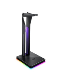 Asus ROG THRONE QI RGB External Soundcard & Headset Stand  Dual USB 3.1  Wireless Charging  Built-in ESS DAC and AMP  RGB Lighting