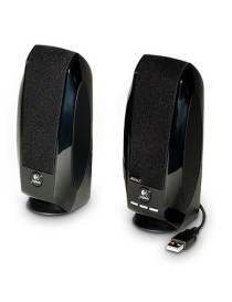 Logitech S150 2.0 Digital Speaker System  5W RMS  Black  USB  Brown Box