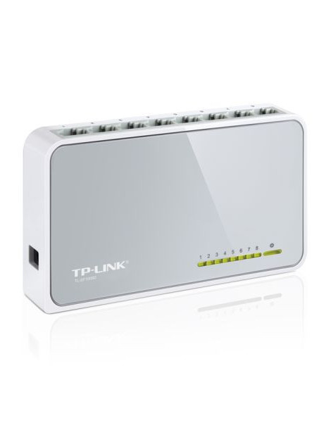 TP-LINK (TL-SF1008D V12) 8-Port 10/100 Unmanaged  Desktop Switch  Plastic Case