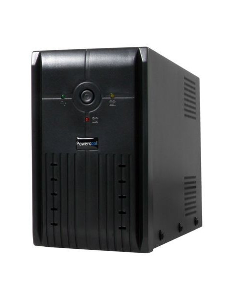 Powercool 1000VA Smart UPS  600W  LED Display  3 x UK Plug  2 x RJ45  3 x IEC  USB