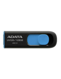 ADATA 128GB UV128 USB 3.0 Memory Pen  Retractable  Capless  Black & Blue