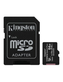 Kingston 64GB Canvas Select Plus Micro SD Card with SD Adapter  UHS-I Class 10 with A1 App Performance