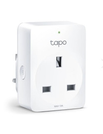 TP-LINK (TAPO P100) Mini Smart Wi-Fi Socket  Remote Access  Scheduling  Away Mode  Voice Control