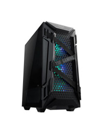 Asus TUF Gaming GT301 Compact Gaming Case w/ Window  ATX  Tempered Glass  3 x 12cm RGB Fans  RGB Controller  Headphone Hook