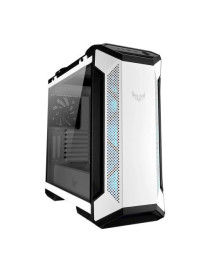 Asus TUF Gaming GT501 White Gaming Case w/ Window  E-ATX  Tempered Smoked Glass  3 x 12cm RGB Fans  Carry Handles