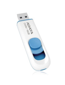 ADATA 16GB C008 USB 2.0 Memory Pen  Retractable  Capless  White