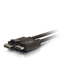 Jedel DisplayPort Male to HDMI Male Converter Cable  1.8 Metres  Black