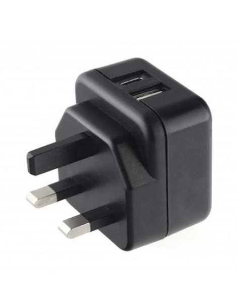 Pama 3-pin Wall Plug USB-C & USB-A Charger  3 AMP