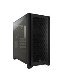 Corsair 4000D Airflow Gaming Case w/ Tempered Glass Window  E-ATX  2 x AirGuide Fans  High-Airflow Front Panel  USB-C  Black