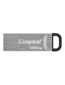 Kingston 128GB DataTraveler Kyson USB 3.2 Gen1 Memory Pen  Metal Capless Design  R/W 200/60 MB/s