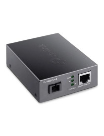 LINK (TL-FC311A-2) Gigabit WDM Media Converter  Fiber up to 2km  Auto-Negotiation RJ45 Port  GB SC Fiber Port  1550 nm TX  1310 nm RX