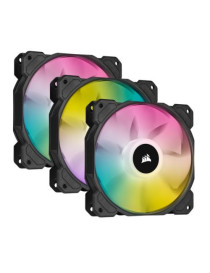 Corsair iCUE SP120 ELITE Performance 12cm PWM RGB Case Fans x3  8 ARGB LEDs  Hydraulic Bearing  Lighting Node CORE Included