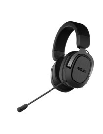 Asus Gaming H3 Wireless Gaming Headset  USB-C (USB-A Adapter)  Boom Mic  Surround Sound  Deep Bass  Fast-cooling Ear Cushions  Gun Metal